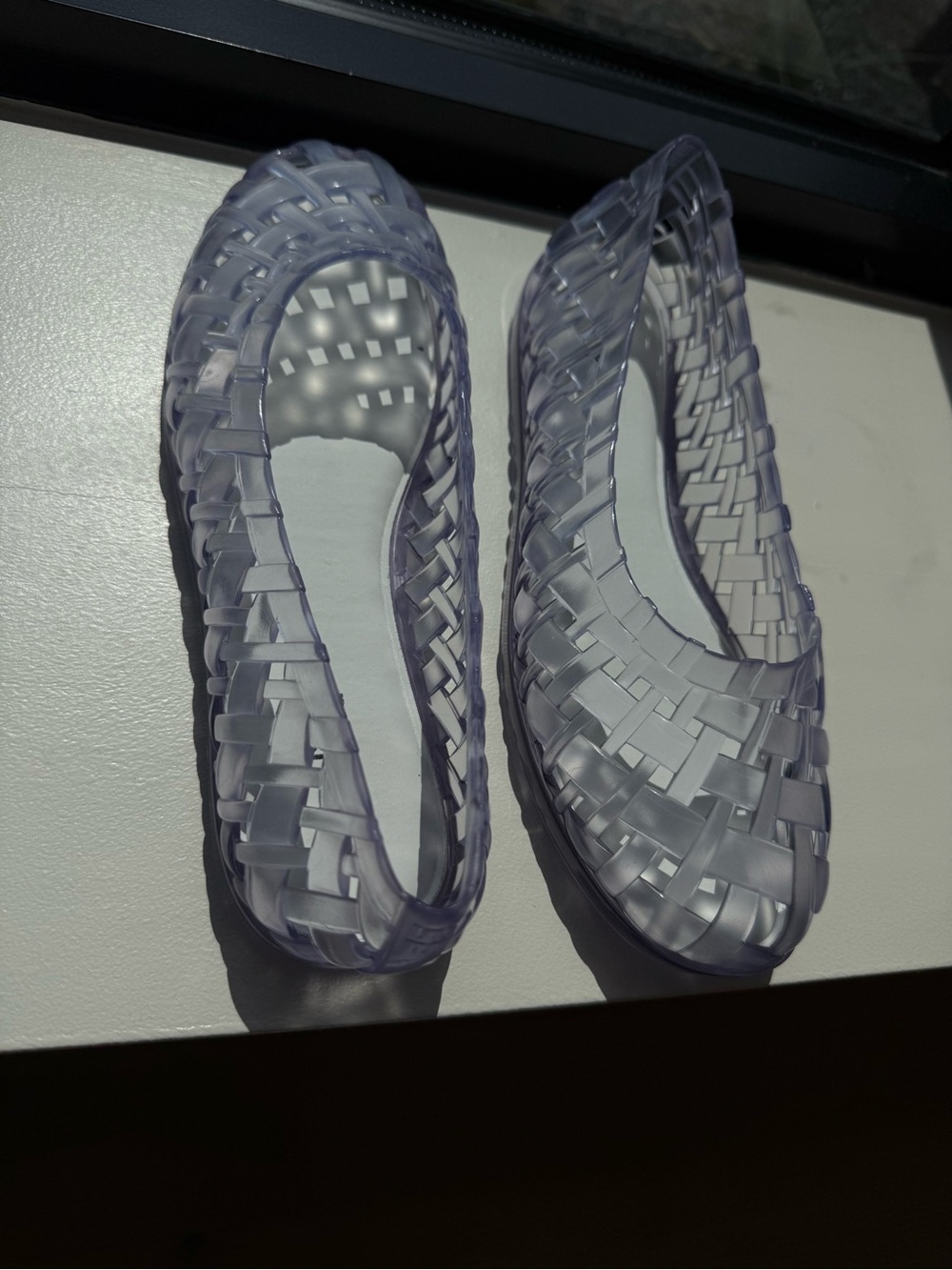 Melissa Lavender Jelly Woven Flats
